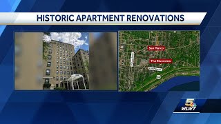 Massive renovation underway for two historic apartment buildings in East Walnut Hills