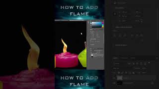 How to Add flame in Photoshop #photoshoptutorial #ytshorts #youtubeshorts #flame #fire #candle #vfx