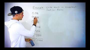 QMS 110 (Ryerson) - Writing Expressions in Simplest Radical Form Part 1