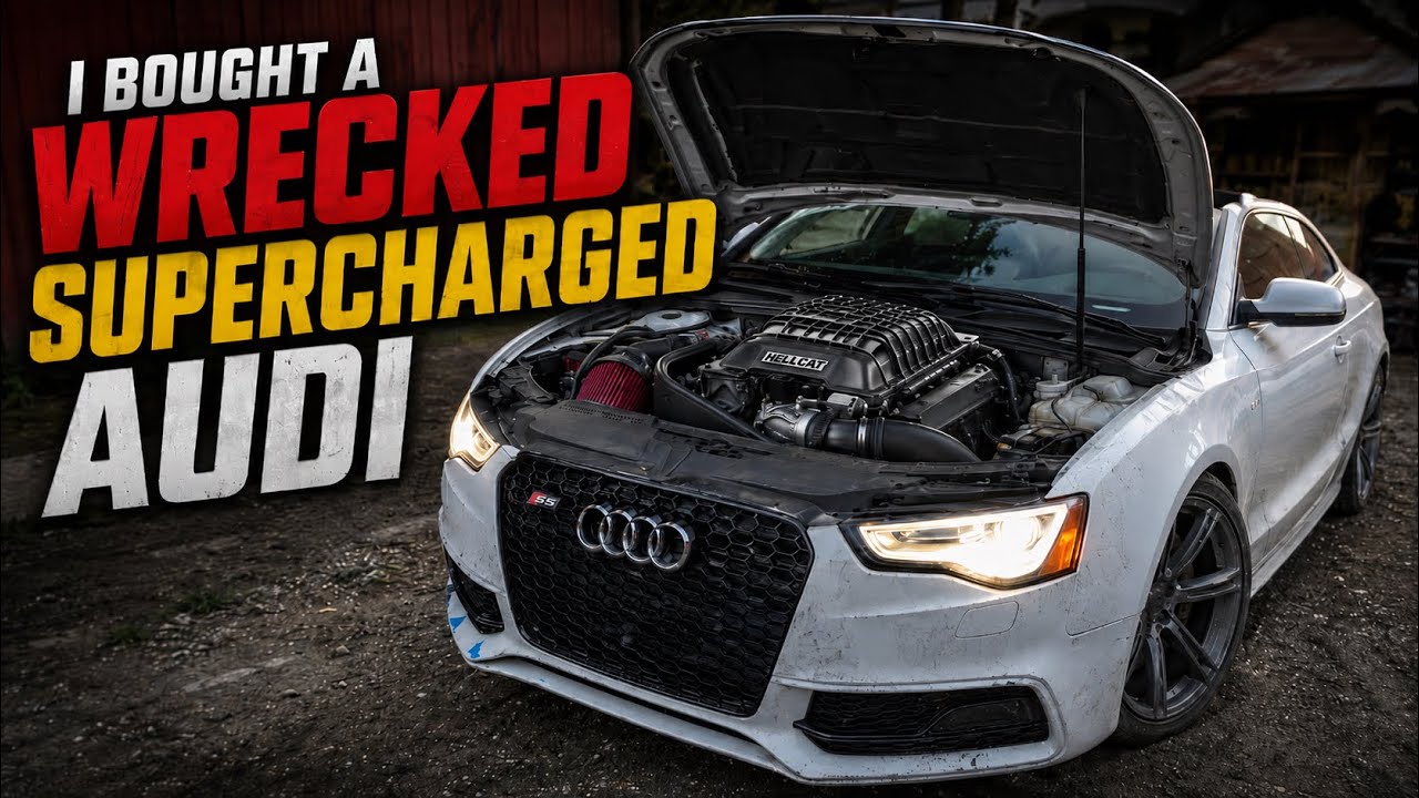 I bought a wrecked SUPERCHARGED Audi from an Auction… - YouTube