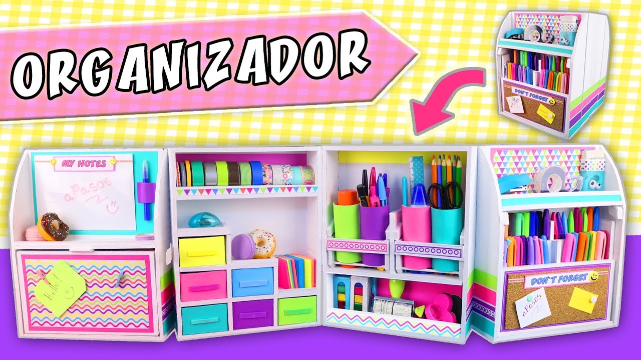 Como Hacer un Organizador de Papeles DIY en 10 Pasos fácil y