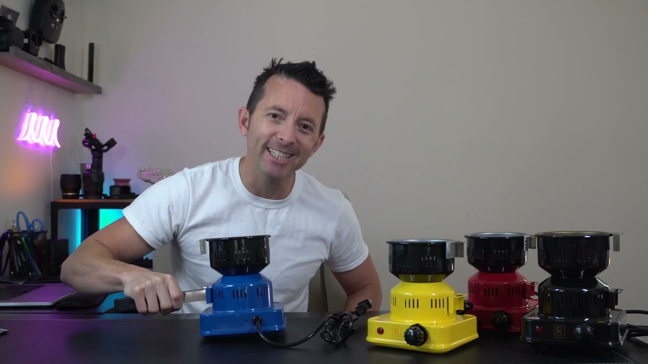 UNBOXING Premium Hookah Coal Burners with burning TEST by M. ROSENFELD