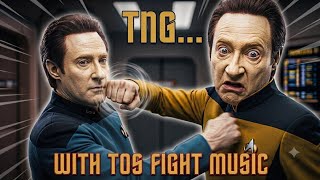 Data vs. Lore... with the Classic TOS Fight Music! | Star Trek TNG
