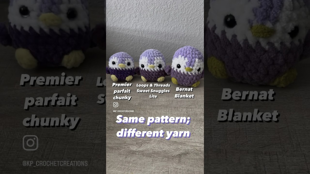 Yarn comparison - Premier Parfait Chunky, Loops & Threads Sweet