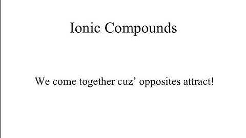 Intro to Ionic Compounds- Properties and Naming Part 1 #JayChem #JayPhySci