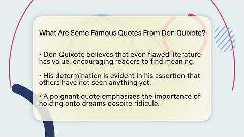 What Are Some Famous Quotes From Don Quixote? - The Prose Path