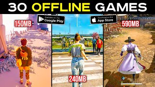 30 Best OFFLINE Games for Android & IOS | Offline Mobile Games | Android Games 2024
