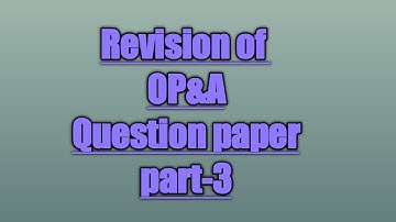 opa question paper/ OPA Reading material /ldce chargman exam in ordanance factory question paper