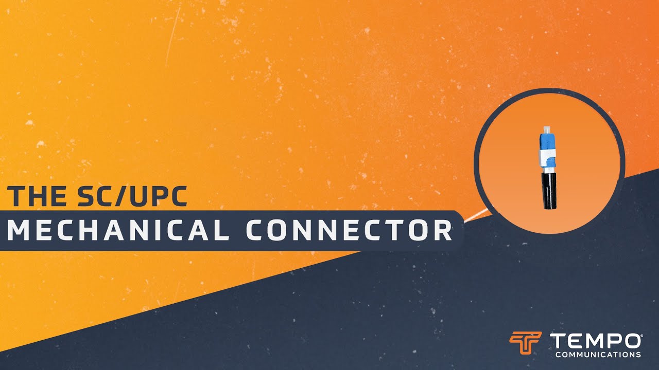 SC/UPC Mechanical Connector: Instructional Video - YouTube