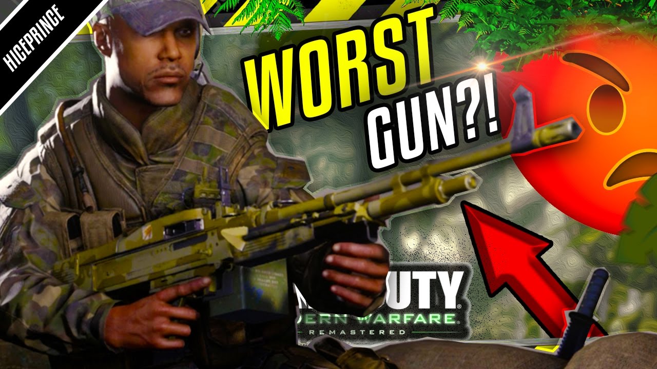 THE WORST GUN?! Modern Warfare Remastered "M60" LIVE Gameplay (MWR WORST GUN RAGE!)