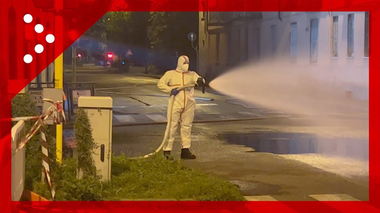 Monza, tetto in eternit divelto dal maltempo: VVF al lavoro in via Europa