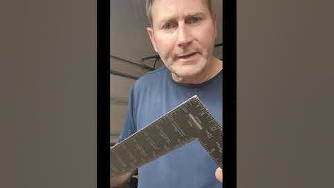 Framing Square Using the Essex Board Measure Scale to figure a Carpenter