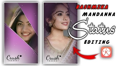 How To Make Rashmika Mandana CrossLine Transaction Effect Editing In Kinemaster