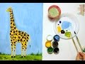 How to draw a giraffe:Как нарисовать жирафа:Урок рисования:drawing lesson