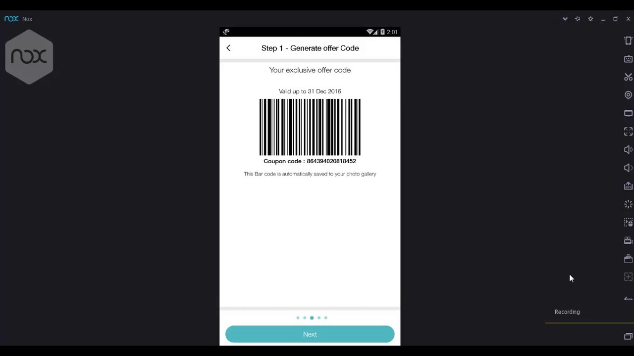 Generate multiple barcode for jio 4g sim