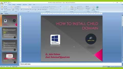 How To Add a Child Domain-06