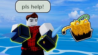 He wanted "help" but tries to kill me (Blox Fruits)