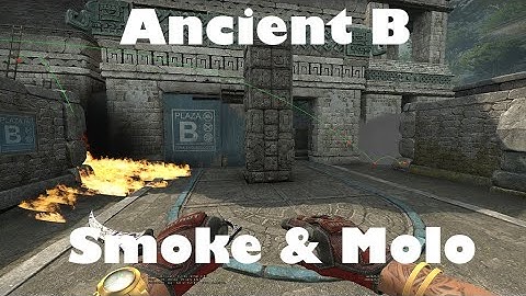 CSGO - Ancient B Smoke & Molotov combo [T-side] (64 Tick) (128 Tick)