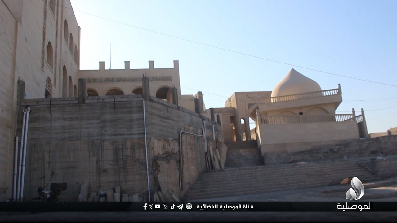 مدير المشروع: الانتهاء من إكساء منارة جامع النبي يونس بالحجر ونسبة الانجاز بلغت 80%