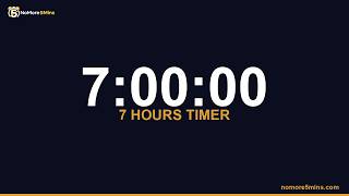 7 Hours Timer — 420 Minute Countdown Timer with Alarm