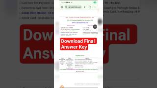Download Final Answer Key #viral #study #education #studytips #nta #csirnet #csir #result