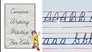 Cursive Writing Aa to Ee