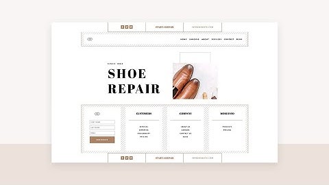 Download a FREE Header and Footer for Divi’s Shoe Repair Layout Pack