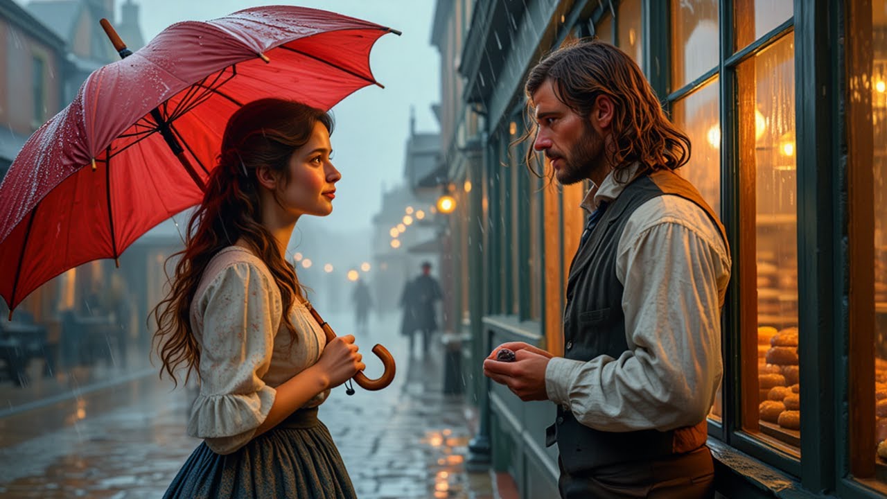 Он был самым грубым пекарем в городе… но незнакомка с красным зонтом изменила всё