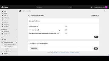 Shopify NetSuite Integration | Customer Settings Configuration