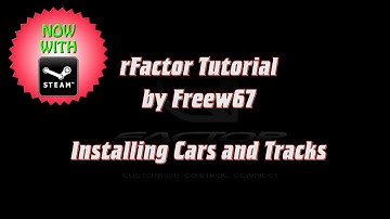 Installing Cars and Tracks into rFactor