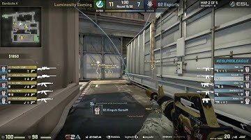 Scream Sick 3-man Spray Transfer vs Luminosity -  ESL Season 3 Pro League Finals