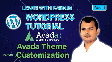 WordPress Bangla Tutorial #11 | Avada Theme Customization | Part-01