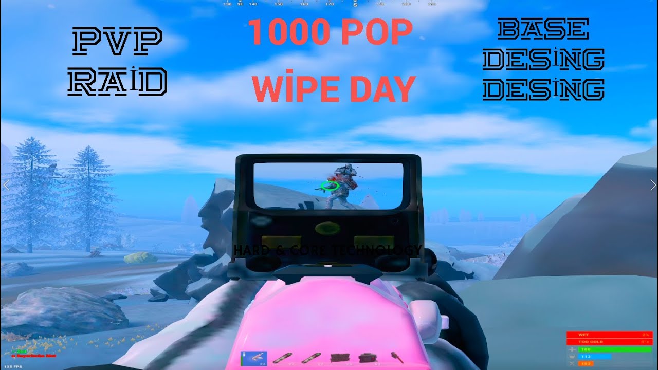 Rust Pop Unwrap INSANE WIPE DAY ON 1000 POP SERVER | Rust - YouTube