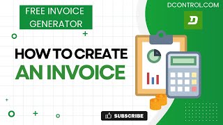 Free invoice generator | How to create an invoice | dcontrol.com