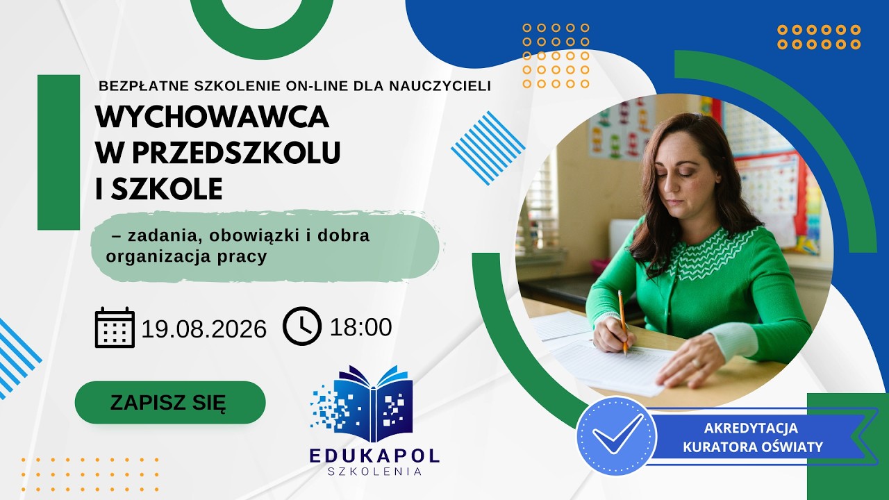 Wychowawca w przedszkolu i szkole