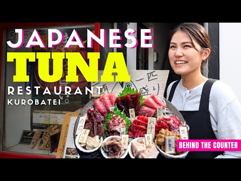 Behind the Counter at a local Japanese Portside Tuna Restaurant