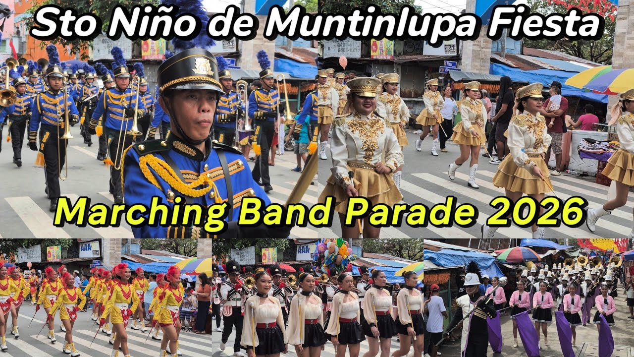 Sto Nino De Muntinlupa Fiesta 2026 | Full Marching Band Parade 