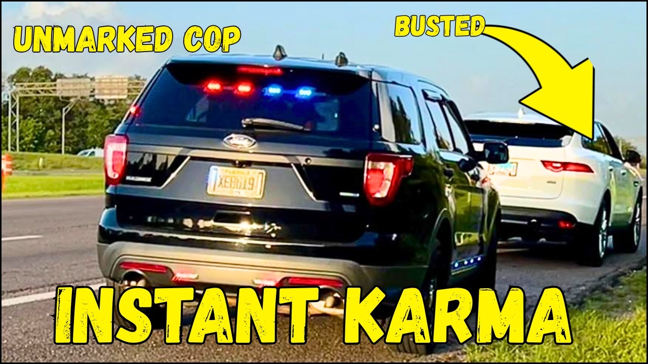 Epic UNMARKED POLICE KARMA & Instant Justice  Police Activity