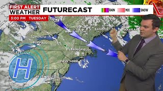 Breezy with a Mix of Sun & Clouds Monday