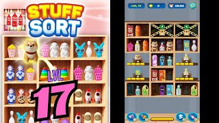 🏅 Stuff Sort - Sorting Master 🍒🥤🪆 LEVEL 17 🍄🧃🧸 Gameplay Walkthrough