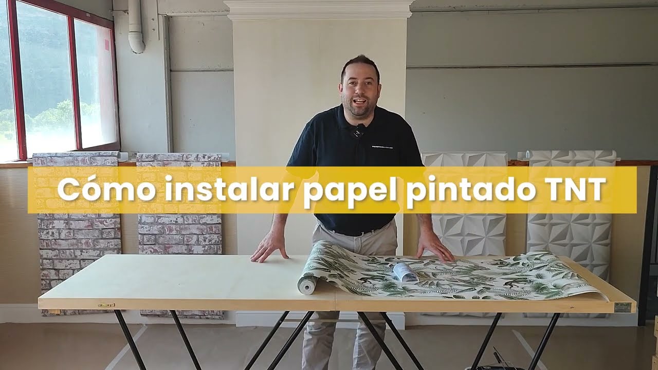 Como instalar Papel Pintado tejido no tejido