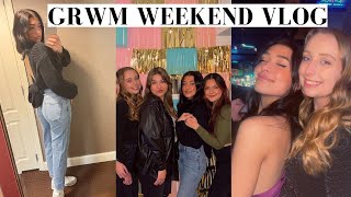 GRWM for a night out with friends | VLOG
