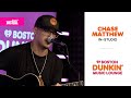 Chase Matthew Performs in Kiss 108's Boston Dunkin' Music Lounge