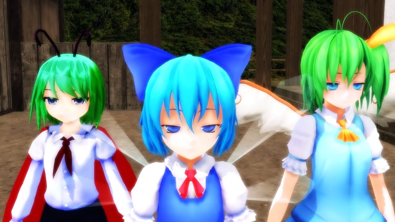 【東方ＭＭＤ】チルノたちの愉快すぎる日常【MMD紙芝居】