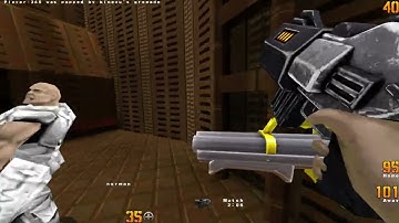QUAKE 2 | An insanely close 4v4 match on Q2DM3 | POV David