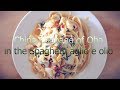 China Cabbage of Oba in the Spaghetti aglio e olio.vegan Yuji's kitchen