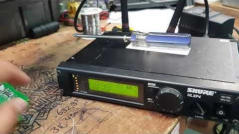 Repair audio cutting out from Shure ulxp4