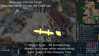 ALL RELIC LOCATIONS   EFFECTS - ARCHAEOLOGY RS3