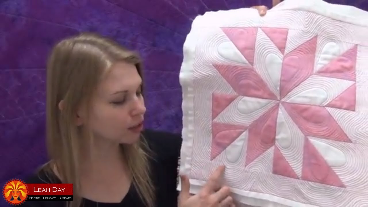 Machine Quilting Hearts And Echoes In A Diamond Block Collaboration With Margaret Leuwen Youtube