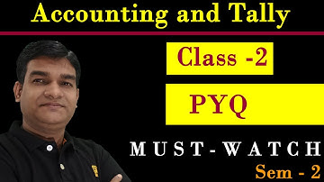 Tally and Accounting| Previous year Questions| Accounting and Tally Notes| BBMKU 2024| MN 2A bbmku|
